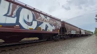 (Northbound) BNSF Grain Train passes through Titlow.