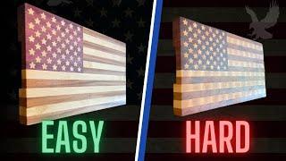 American Flag Cutting Boards |  Edge Grain and End Grain Boards with CNC Inlay