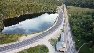 Crawford Notch NH Drone Flight at Sunset August 2020 (4K)