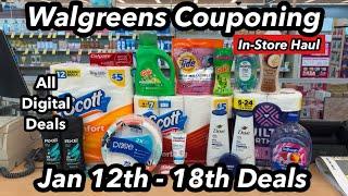 Walgreens Couponing | In-Store Haul | All Digital Deals | Week of 1/12 - 1/18