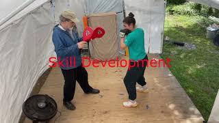 Boxing with Wilson Pitts- teaching  footwork