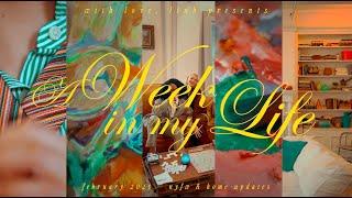 a week in my life // nyfw, home decor, & making art