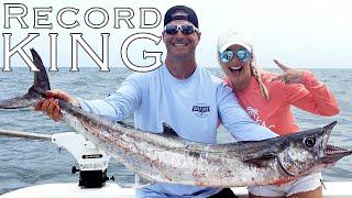 Offshore FISHING FOR MACKERAL! BIG King Mackeral CAUGHT by ACCIDENT!! How to Clean a Mackeral!!