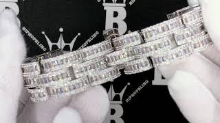 Baguette Jubilee VVS Iced Out Hip Hop Bracelet | Bling Bling Jewelry