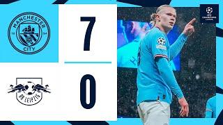 HIGHLIGHTS! Man City 7-0 RB Leipzig | Haaland (FIVE!), Gundogan & De Bruyne Goals