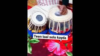 #lesson teen taal solo kayda palta , तीन ताल कायदा पल्टा ।। #shortvideo #tablalessons #tabla