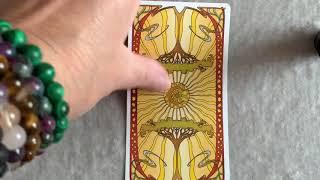 Golden Art Nouveau Tarot Flipthrough