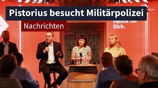 Verteidigungsminister Boris Pistorius in Leipzig I LZ TV Nachrichten