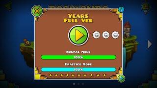 YEARS FULL VERSION [1080p60] || GEOMETRY DASH WORLD