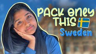 What to pack to SWEDEN *updated  || Ahalditha #sweden #swedenmalayalam