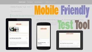 Google's Mobile Friendly Test Tool check your website is Mobile friendly or not