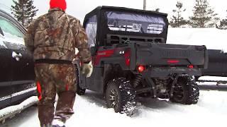 Plowing the Driveway with the Kawasaki Mule Pro FXR