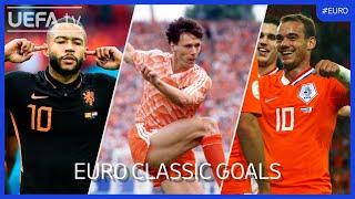 NETHERLANDS Classic EURO Goals | Memphis, Van Basten, Sneijder...