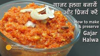 Gajar Ka Halwa Recipe | गाजर का हलवा बनाकर लम्बे समय तक कैसे प्रिजर्व करें ? । Carrot Halwa