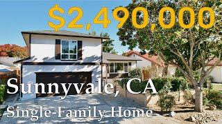 Tour a Newly Renovated 5Beds 3Bath Single Family Home in Sunnyvale | $2,490,000