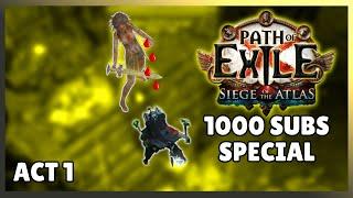 BLADESTORM BLEED GLADIATOR Build Leveling | Path of Exile | Act 1 Levelling