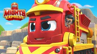 Nico and Nate Pretend to be Knights | Mighty Express Clips | Cartoons for Kids