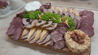 М'ясна, Сирна нарізка на святковий стіл. Як оформити м'ясну нарізку?