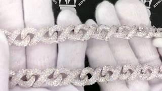 Infinity Link VVS Simulated Diamond Chain | Hip Hop Bling Iced Out Jewelry