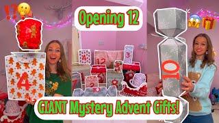 [ASMR] OPENING 12 *GIANT* MYSTERY ADVENT CALENDAR GIFTS!!⁉️ (100+ FINDS!!🫢) | Rhia Official