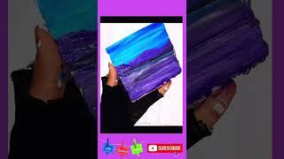 Moonlight painting for beginner step by step /Easy canvas painting tutorial #shorts