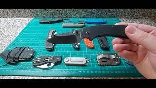 One Hand UK Legal EDC knives. Open Tag From PaddysPotatoPeelers