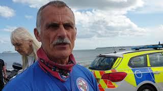 Dave a member of the invaluable Blood Bikes organisation show the bikes they use