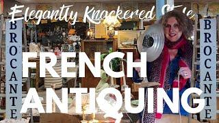 Antiquing in France: French Brocante,  & Vintage Hunting Adventures; Le Shuttle & the first buy VLOG