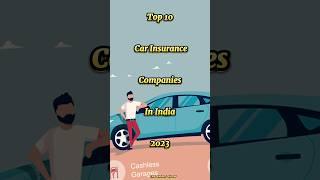 Top 10 car insurance companies in India 2023 #top10 #india #insurance #car