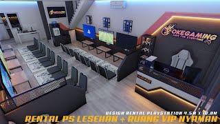 DESIGN RENTAL PS LESEHAN + RUANG VIP YANG NYAMAN | OKEGAMING PLAYSTATION