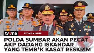 Akp Dadang Iskandar Bakal Dipecat Polda Sumbar | tvOne Minute