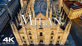 [4K] MILAN  Milano Drone | 1 Hour Aerial of Milano | Lombardia Italy Italia 2025