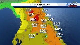 Scattered storms are expected across areas that need rain the most in Central Florida