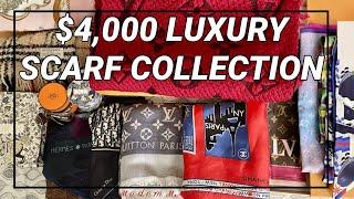 $4,000 LUXURY SCARF COLLECTION | CHANEL, HERMÈS, LOUIS VUITTON, DIOR & BURBERRY #358