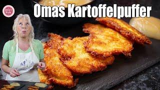 Knusprige Kartoffelpuffer wie bei Oma  Einfaches Rezept zum Nachmachen 