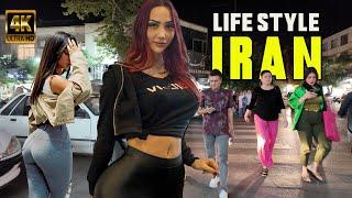 Iran  Shiraz / The Real Night Life Of Iranians / Walking Tour 4K 60Fps Cinema Saadi