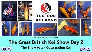 T.K.P. Telford Koi Pond - Video 191 - The Great British Koi Show Day 2 - The Show Vats  #koi  #bkks