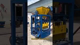 qt4-24 semi automatic cement concrete hollow block making machine for sale with cheap price