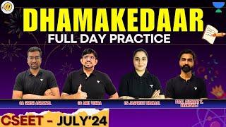 DHAMAKEDAAR FULL DAY PRACTICE FOR CSEET JULY'24  #unacademy #companysecretary #cseet