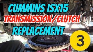 How To Do A Transmission/Clutch Job on Cummins ISX15, Part 3 - Install Clutch and Transmission