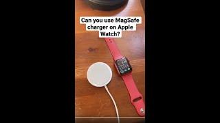 Can you use MagSafe charger on Apple Watch? Let’s find out! ⌚️ #Apple #magsafe #applewatch