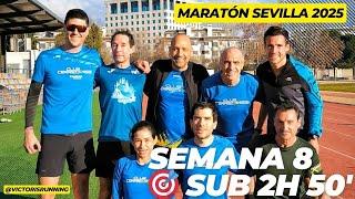 MARATÓN SEVILLA 2025  SUB 2h50: Semana 8... recuperando de un catarro para llegar a tirada larga 