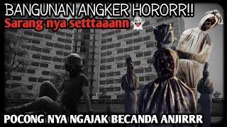 BANGUNAN ANGKER TERBENGKALAI || ADA KOLAM RENANG HANTU DI DALAM NYA