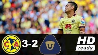 Pumas vs America 2-3 Goles Resumen Liga MX 2017