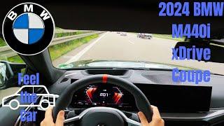 2024 BMW M440i xDrive Coupe 374 HP | POV Autobahn Drive