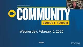 PPS Community Budget Forum - 2/05/25