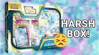 HARSH BOX! Opening Pokémon Glaceon V STAR Box!!