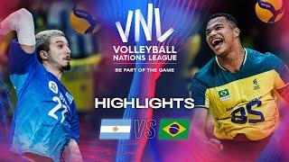  ARG vs.  BRA - Highlights | Week 1 | Men's VNL 2024