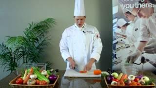 Culinary  Quick Tips  Vegetable Cuts Rondelle Bias