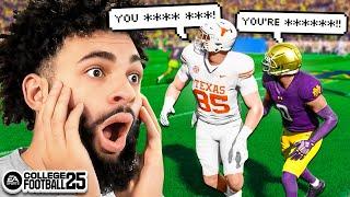 MY TWO MOST TOXIC VIEWERS PLAYED EACH OTHER IN COLLEGE FOOTBALL 25...